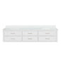 Castor 84 in W x 22 in D White Double Bath Vanity