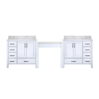 Coraline 102 in W x 22 in D White Double Bath Vanity