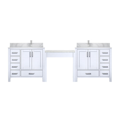 Coraline 102 in W x 22 in D White Double Bath Vanity