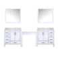 Coraline 102 in W x 22 in D White Double Bath Vanity