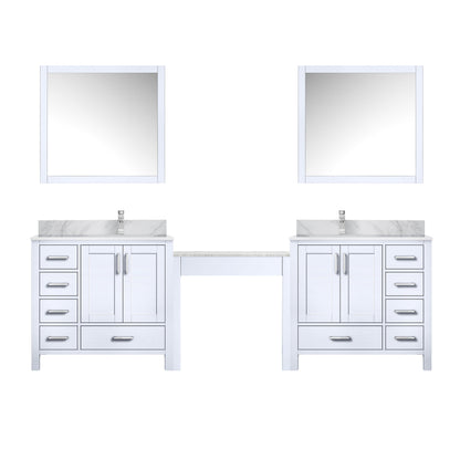 Coraline 102 in W x 22 in D White Double Bath Vanity
