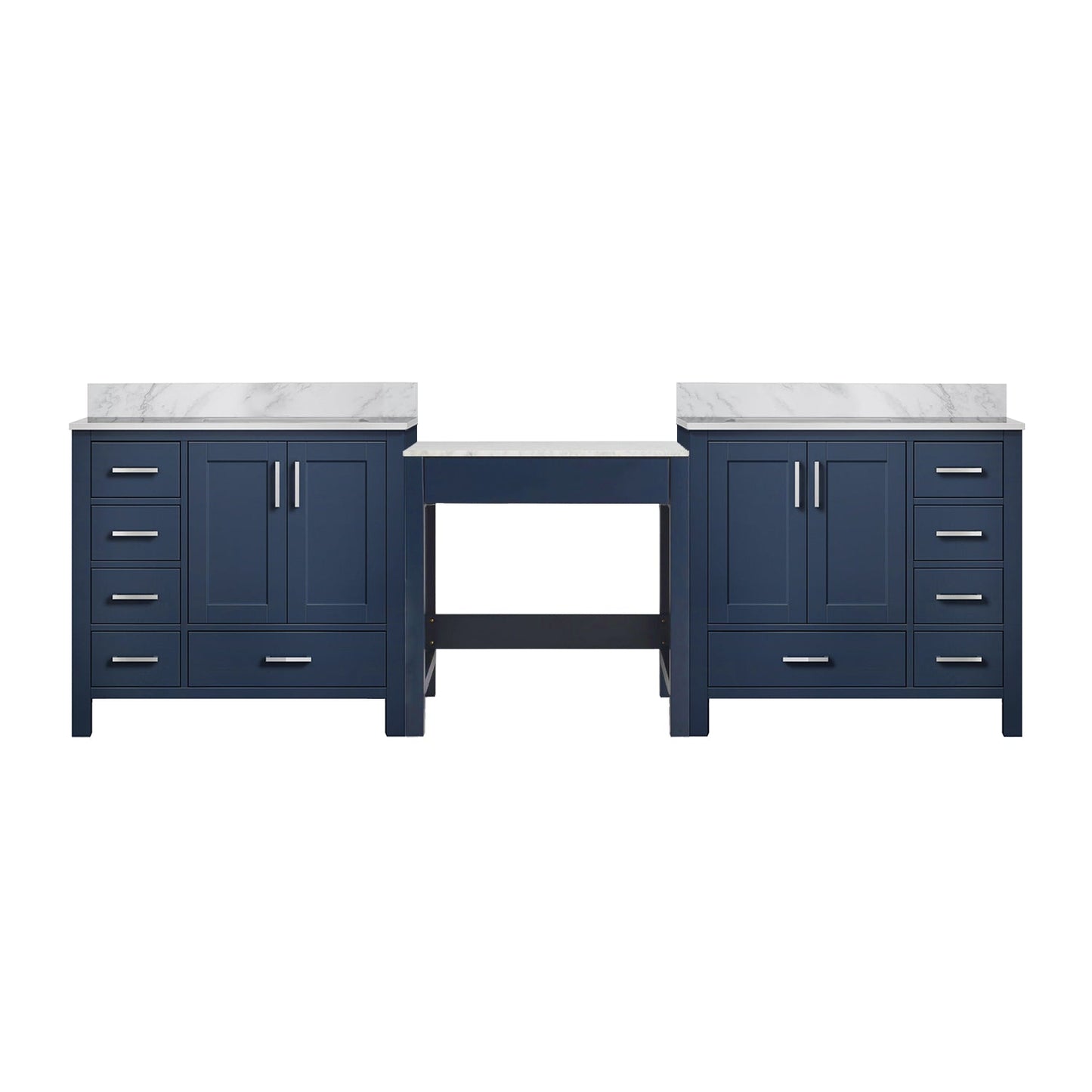 Coraline 102 in W x 22 in D Navy Blue Double Bath Vanity
