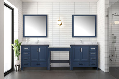 Coraline 102 in W x 22 in D Navy Blue Double Bath Vanity
