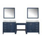 Coraline 102 in W x 22 in D Navy Blue Double Bath Vanity