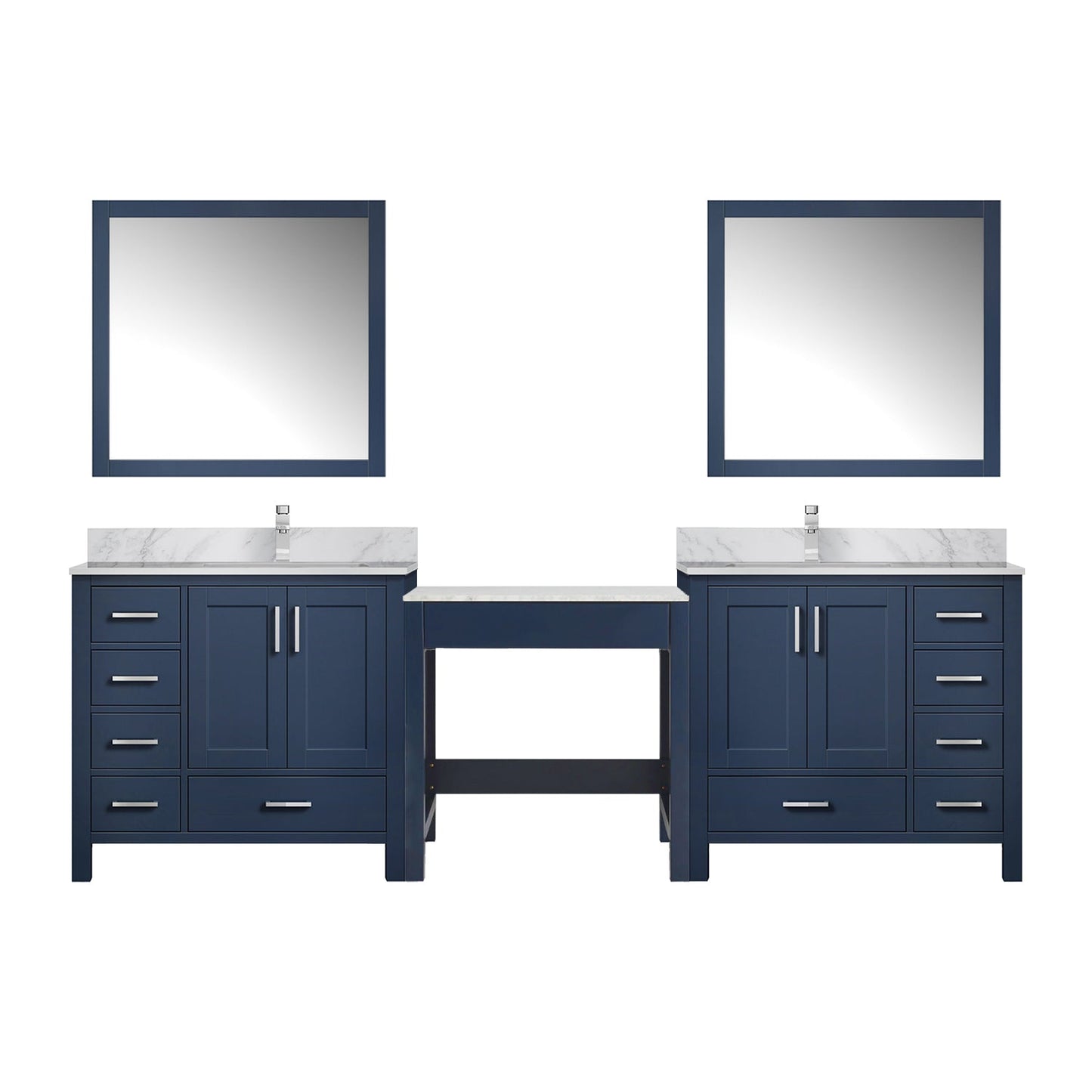 Coraline 102 in W x 22 in D Navy Blue Double Bath Vanity