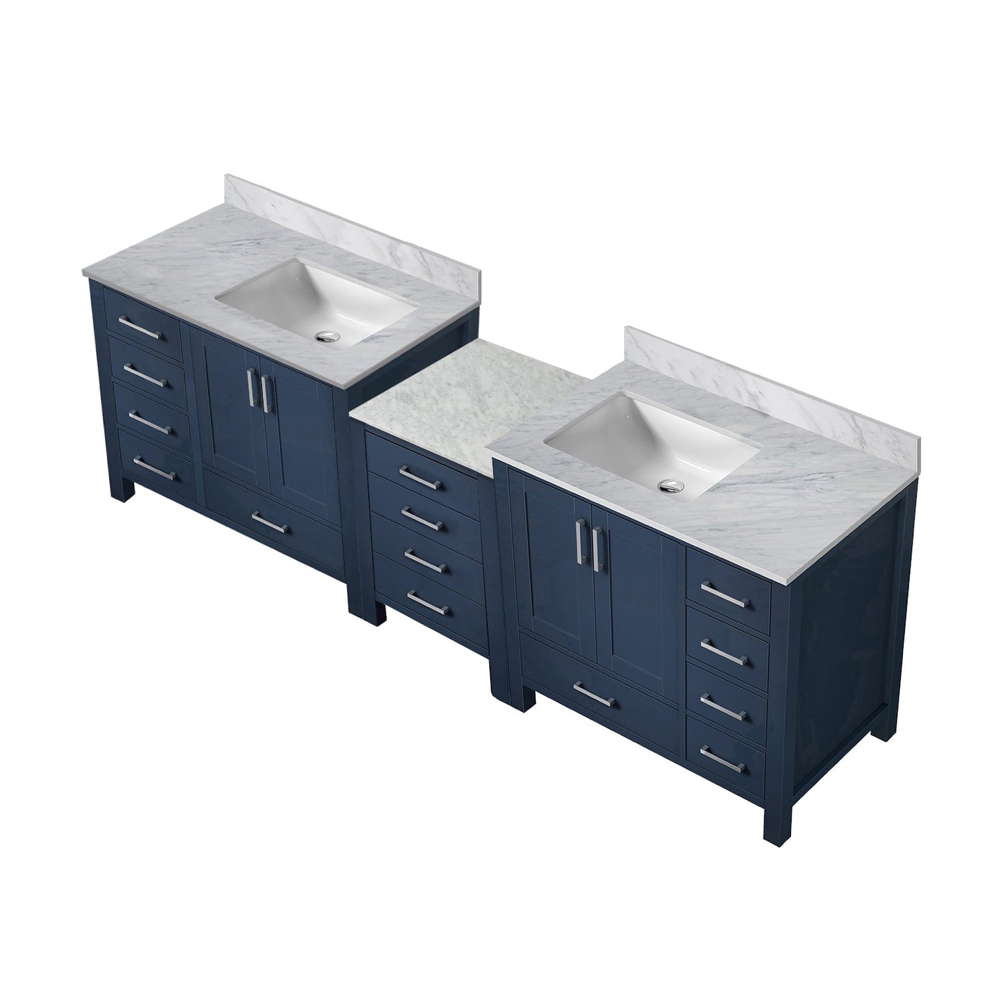 Coraline 92 in W x 22 in D Navy Blue Double Bath Vanity
