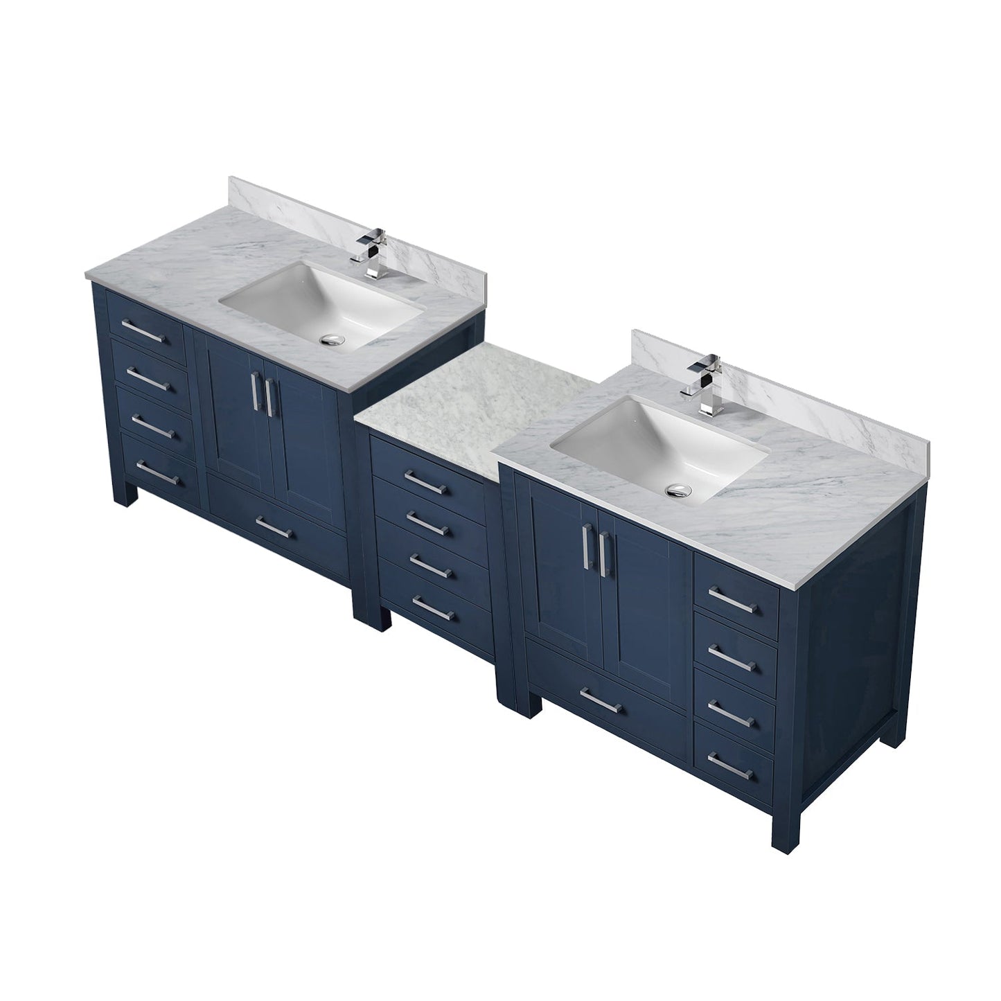 Coraline 92 in W x 22 in D Navy Blue Double Bath Vanity
