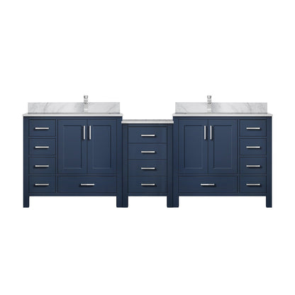 Coraline 92 in W x 22 in D Navy Blue Double Bath Vanity