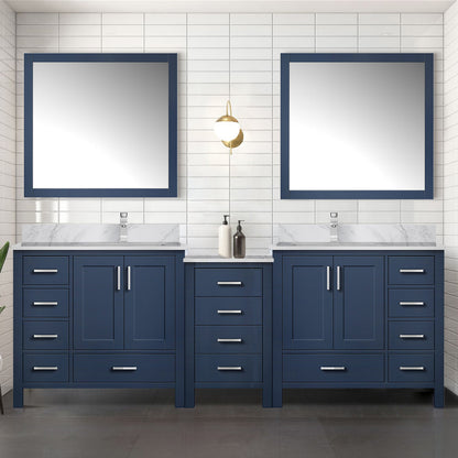 Coraline 92 in W x 22 in D Navy Blue Double Bath Vanity