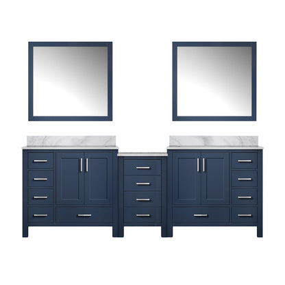 Coraline 92 in W x 22 in D Navy Blue Double Bath Vanity