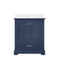 Dukes 30 in. W x 22 in. D Navy Blue Single Bath Vanity and Cultured Marble Top
