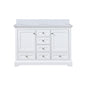 Dukes 48 in. W x 22 in. D White Double Bath Vanity