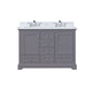 Dukes 48 in. W x 22 in. D Dark Grey Double Bath Vanity