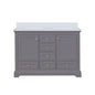 Dukes 48 in. W x 22 in. D Dark Grey Double Bath Vanity