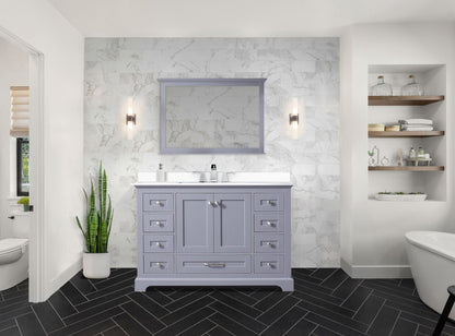 Dukes 48 in. W x 22 in. D Dark Grey Double Bath Vanity