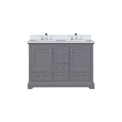 Dukes 48 in. W x 22 in. D Dark Grey Double Bath Vanity