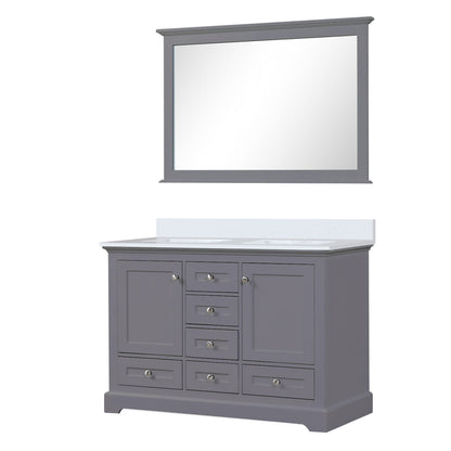 Dukes 48 in. W x 22 in. D Dark Grey Double Bath Vanity