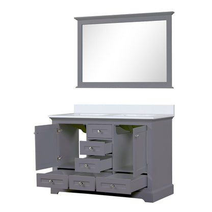 Dukes 48 in. W x 22 in. D Dark Grey Double Bath Vanity