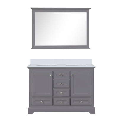 Dukes 48 in. W x 22 in. D Dark Grey Double Bath Vanity