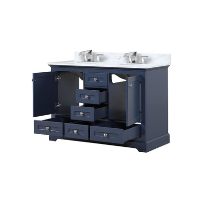 Dukes 48 in. W x 22 in. D Navy Blue Double Bath Vanity