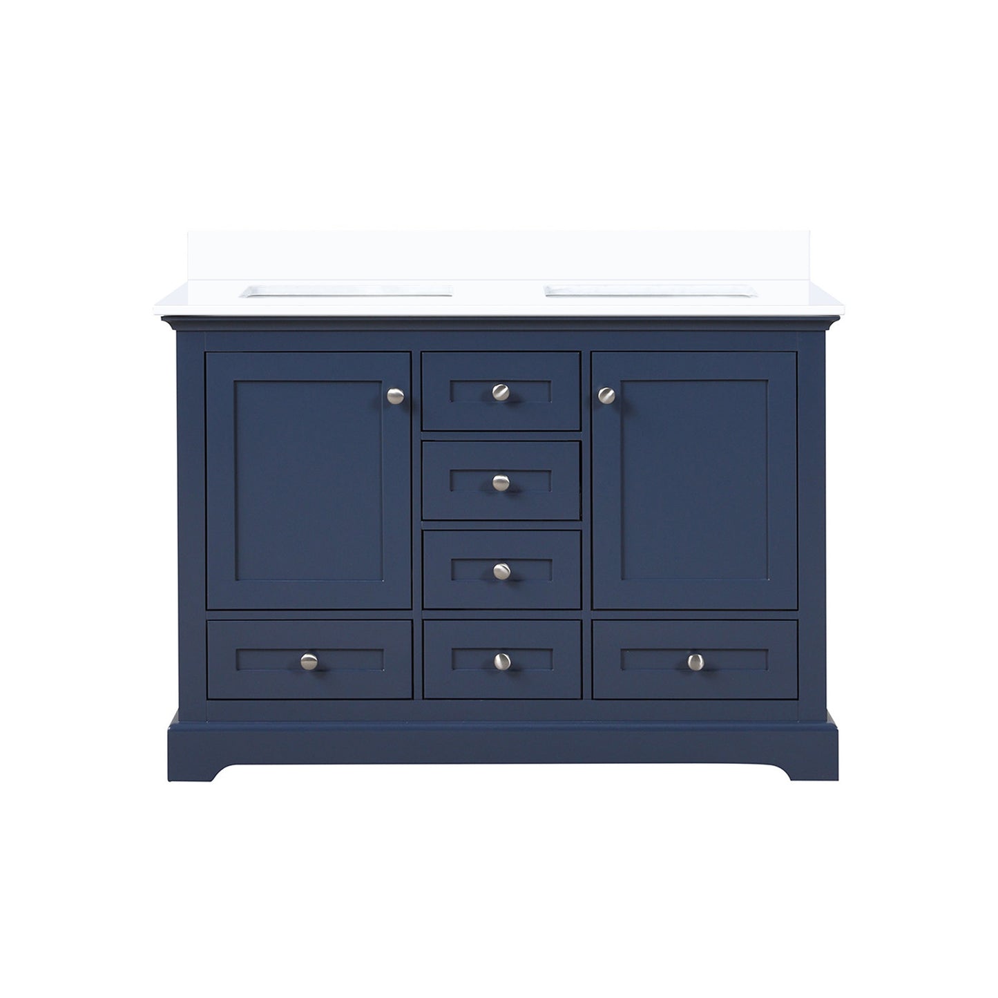 Dukes 48 in. W x 22 in. D Navy Blue Double Bath Vanity