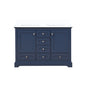 Dukes 48 in. W x 22 in. D Navy Blue Double Bath Vanity