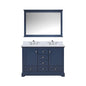 Dukes 48 in. W x 22 in. D Navy Blue Double Bath Vanity