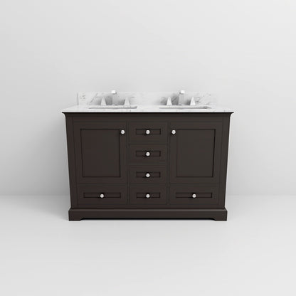 Dukes 48 in. W x 22 in. D Espresso Double Bath Vanity