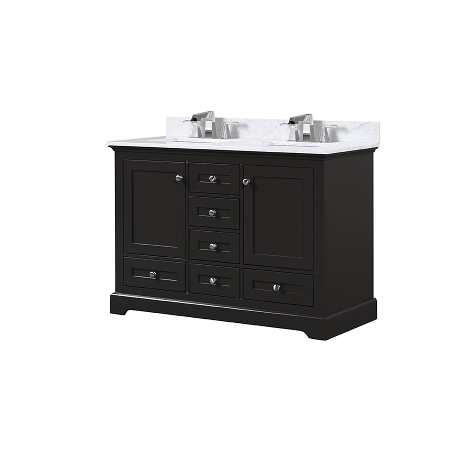 Dukes 48 in. W x 22 in. D Espresso Double Bath Vanity