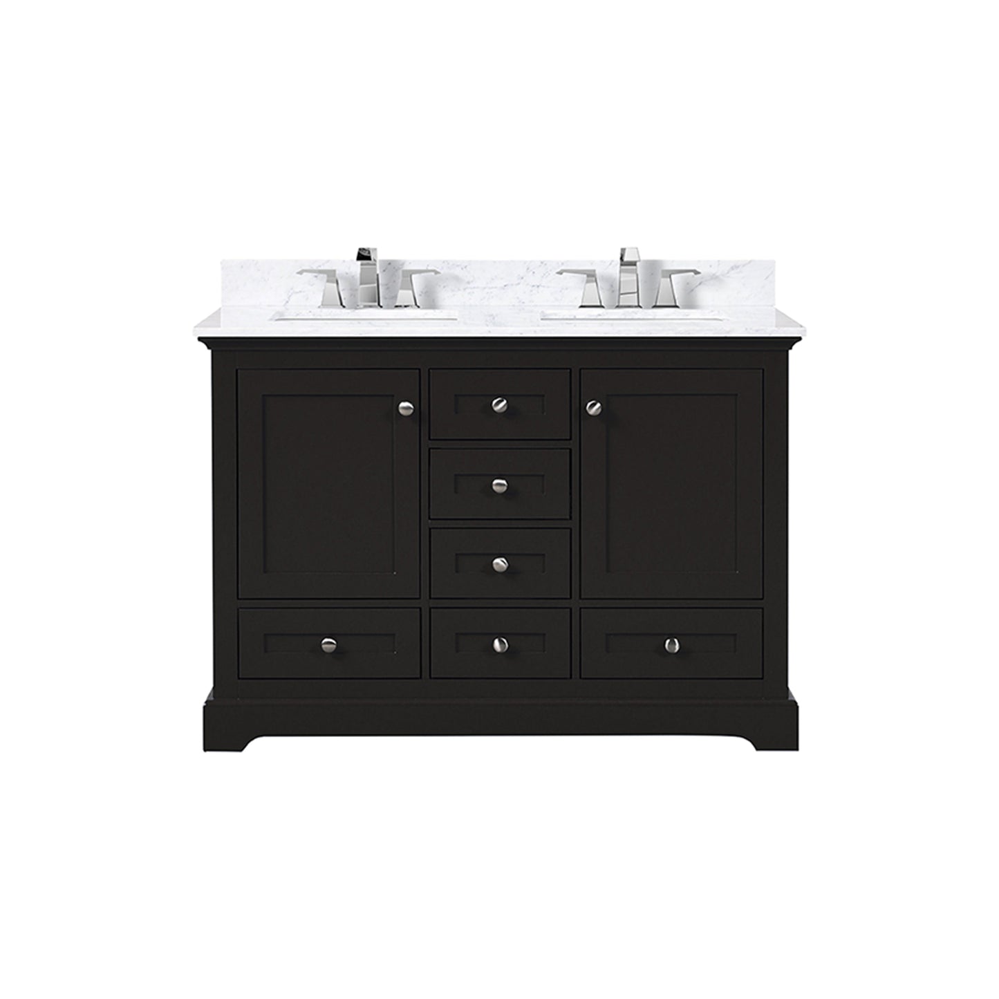 Dukes 48 in. W x 22 in. D Espresso Double Bath Vanity