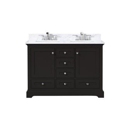 Dukes 48 in. W x 22 in. D Espresso Double Bath Vanity