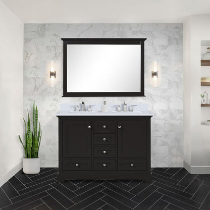 Dukes 48 in. W x 22 in. D Espresso Double Bath Vanity