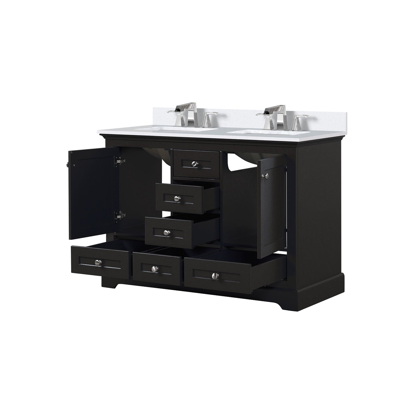 Dukes 48 in. W x 22 in. D Espresso Double Bath Vanity