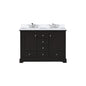 Dukes 48 in. W x 22 in. D Espresso Double Bath Vanity