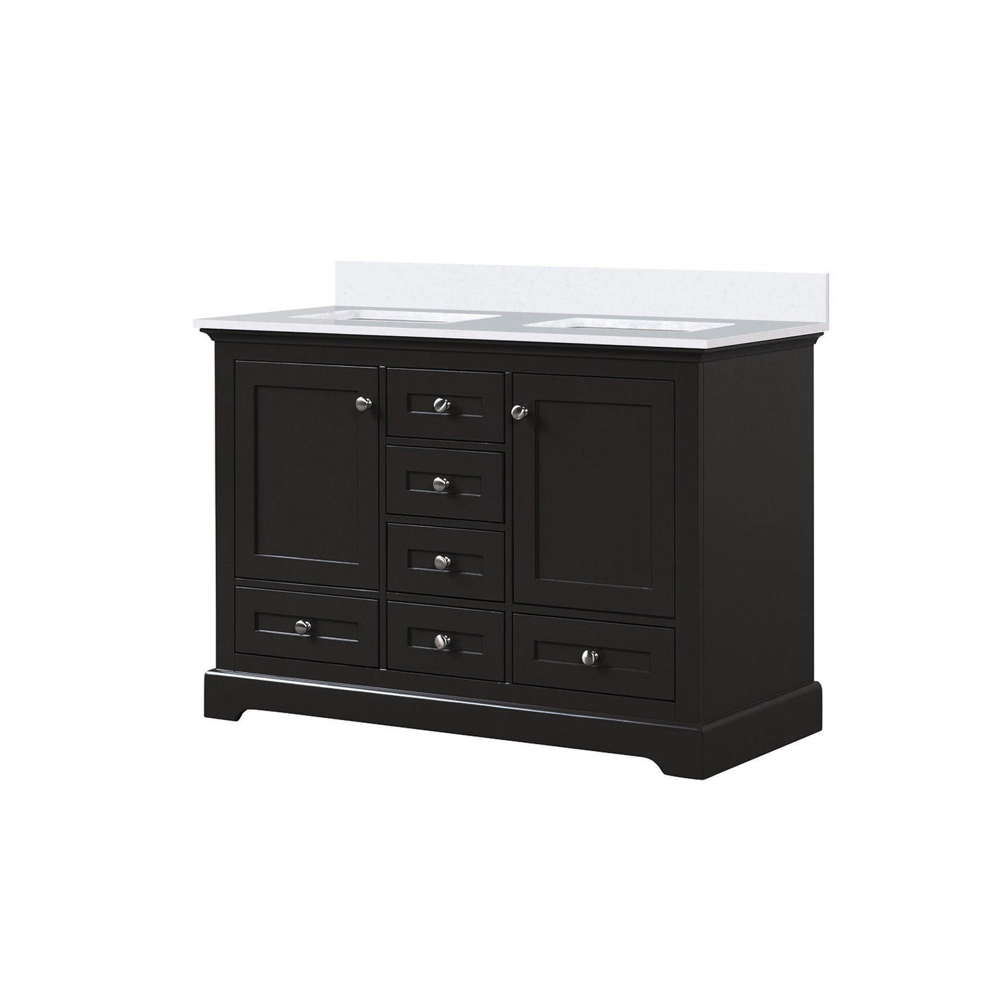 Dukes 48 in. W x 22 in. D Espresso Double Bath Vanity