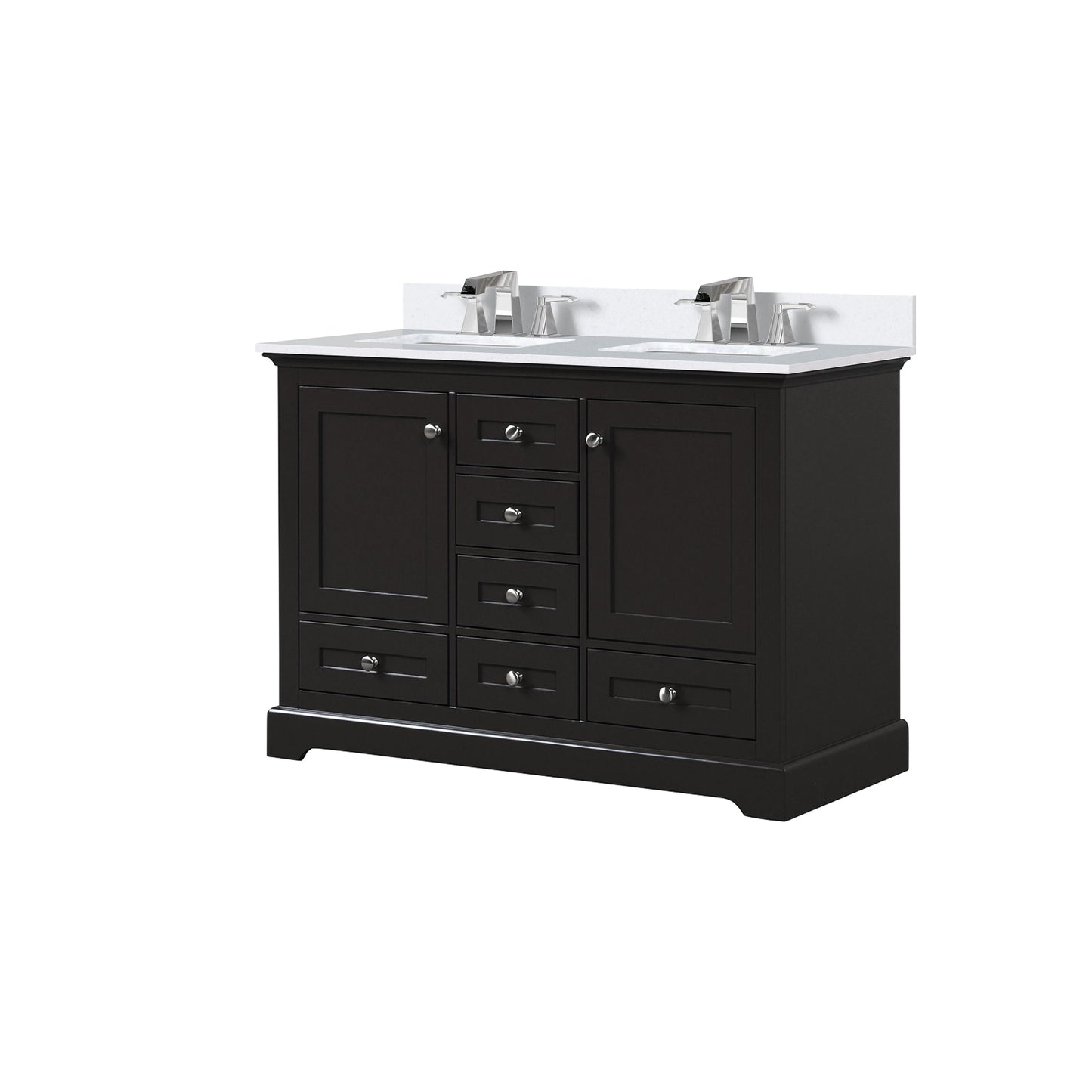 Dukes 48 in. W x 22 in. D Espresso Double Bath Vanity