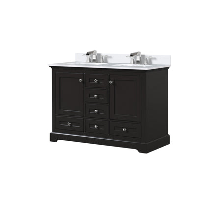 Dukes 48 in. W x 22 in. D Espresso Double Bath Vanity