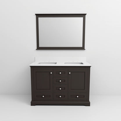 Dukes 48 in. W x 22 in. D Espresso Double Bath Vanity