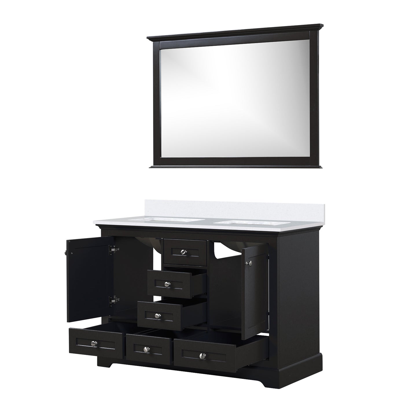 Dukes 48 in. W x 22 in. D Espresso Double Bath Vanity