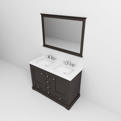 Dukes 48 in. W x 22 in. D Espresso Double Bath Vanity
