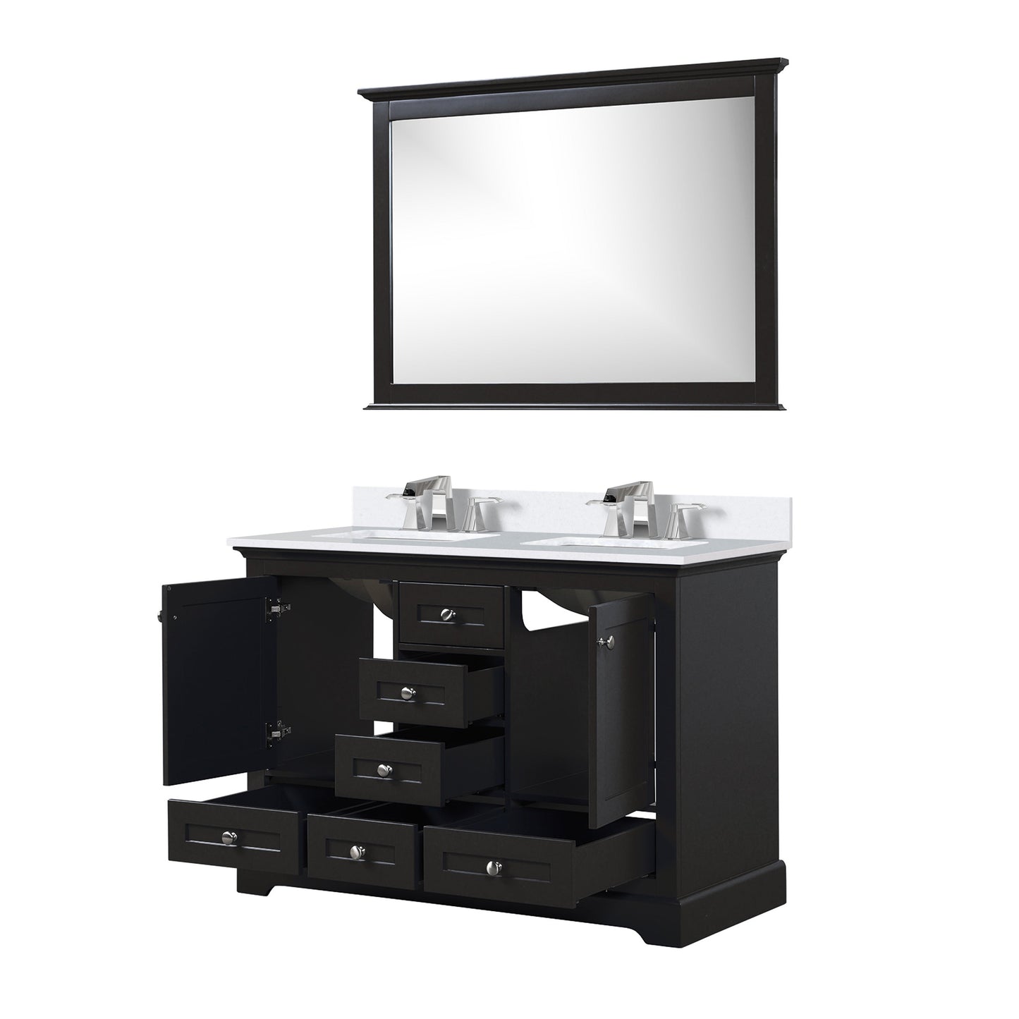 Dukes 48 in. W x 22 in. D Espresso Double Bath Vanity