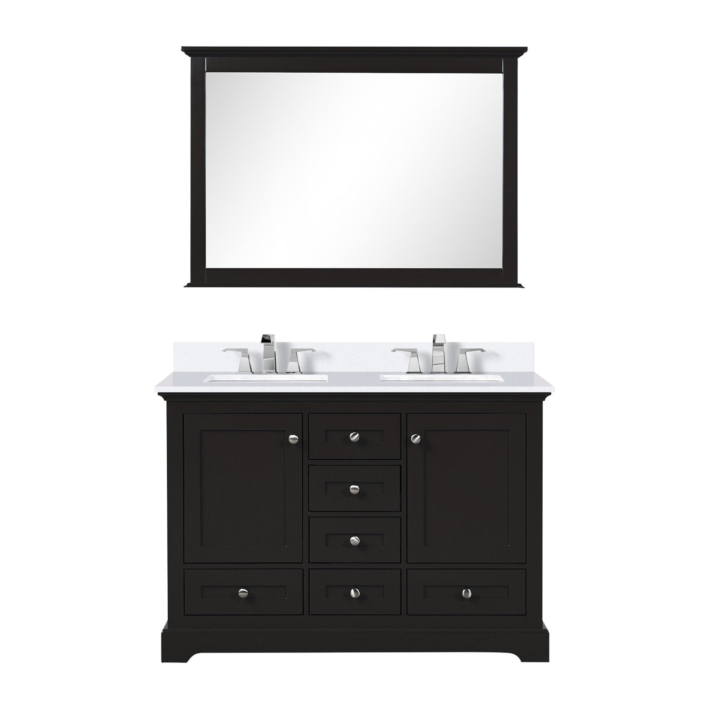 Dukes 48 in. W x 22 in. D Espresso Double Bath Vanity