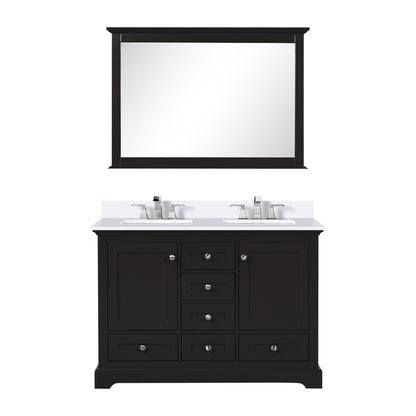 Dukes 48 in. W x 22 in. D Espresso Double Bath Vanity