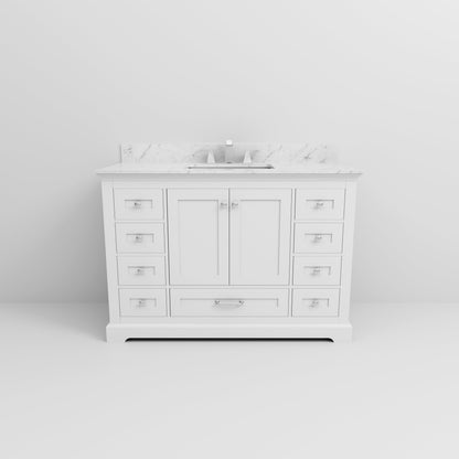 Dukes 48 in. W x 22 in. D White Single Bath Vanity