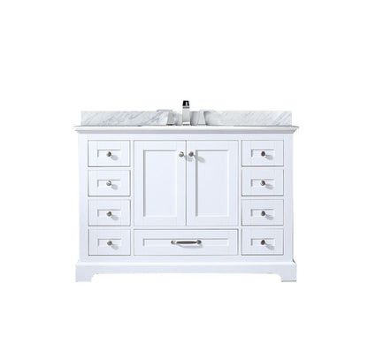 Dukes 48 in. W x 22 in. D White Single Bath Vanity