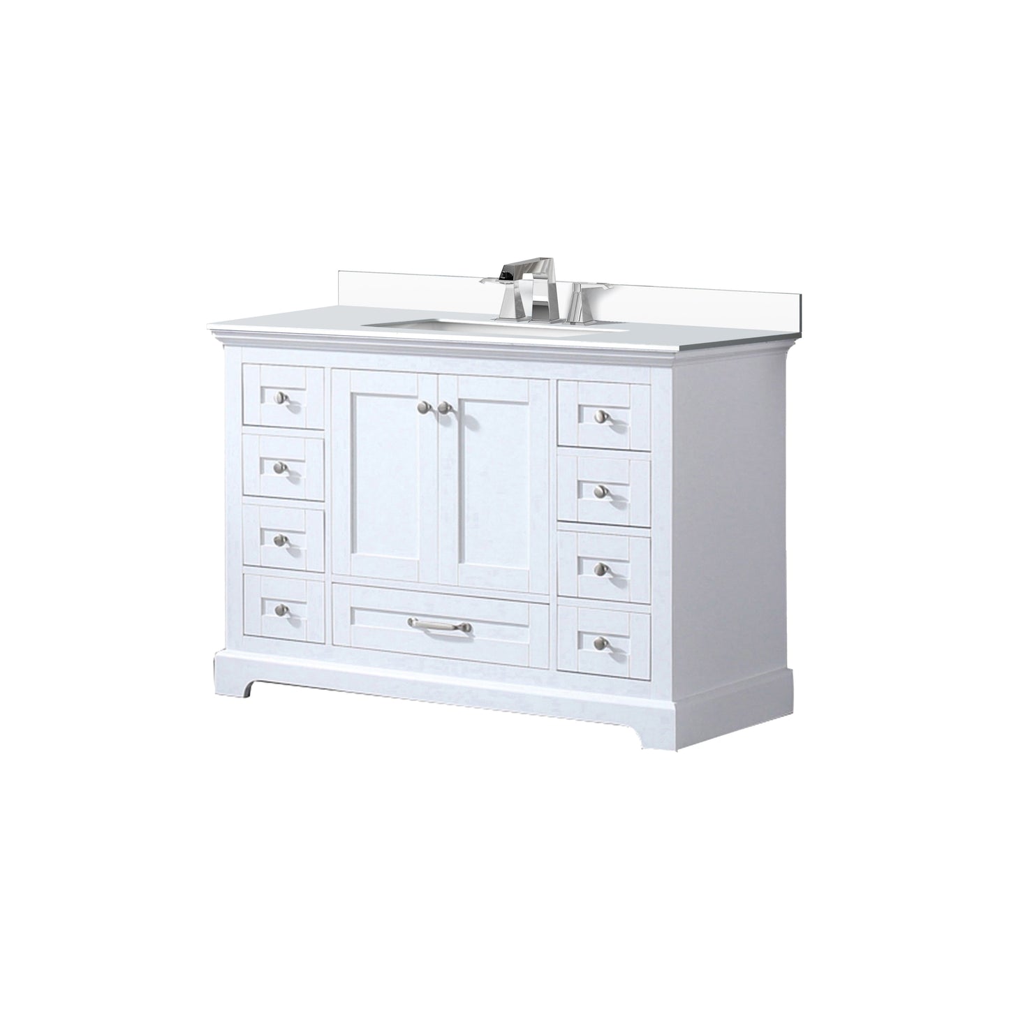 Dukes 48 in. W x 22 in. D White Single Bath Vanity