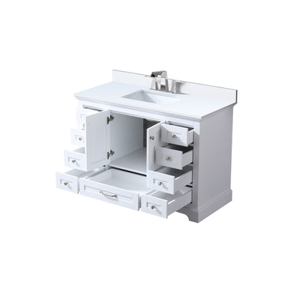 Dukes 48 in. W x 22 in. D White Single Bath Vanity