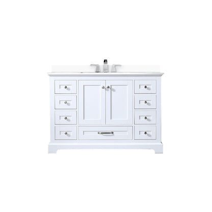 Dukes 48 in. W x 22 in. D White Single Bath Vanity