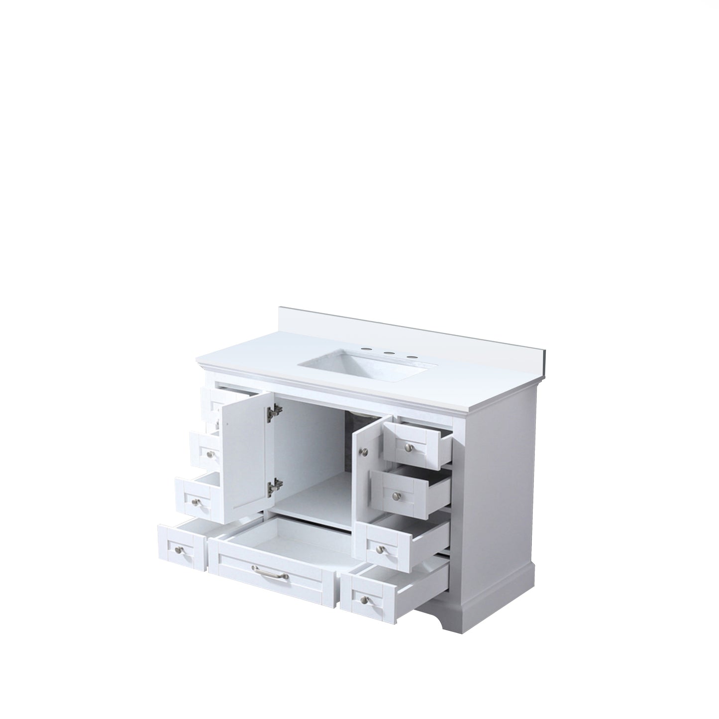 Dukes 48 in. W x 22 in. D White Single Bath Vanity