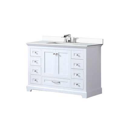 Dukes 48 in. W x 22 in. D White Single Bath Vanity